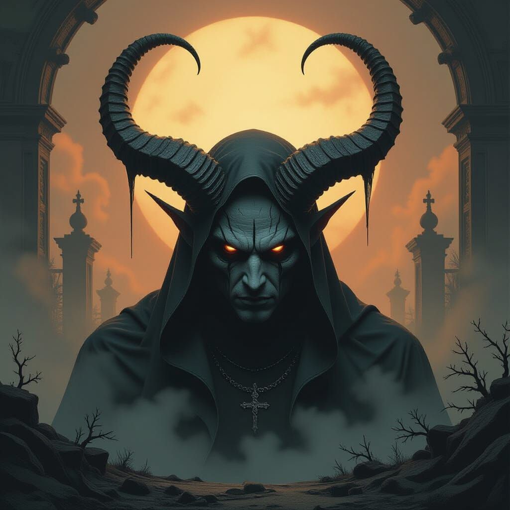 Dark Demon in Gothic Surrealism