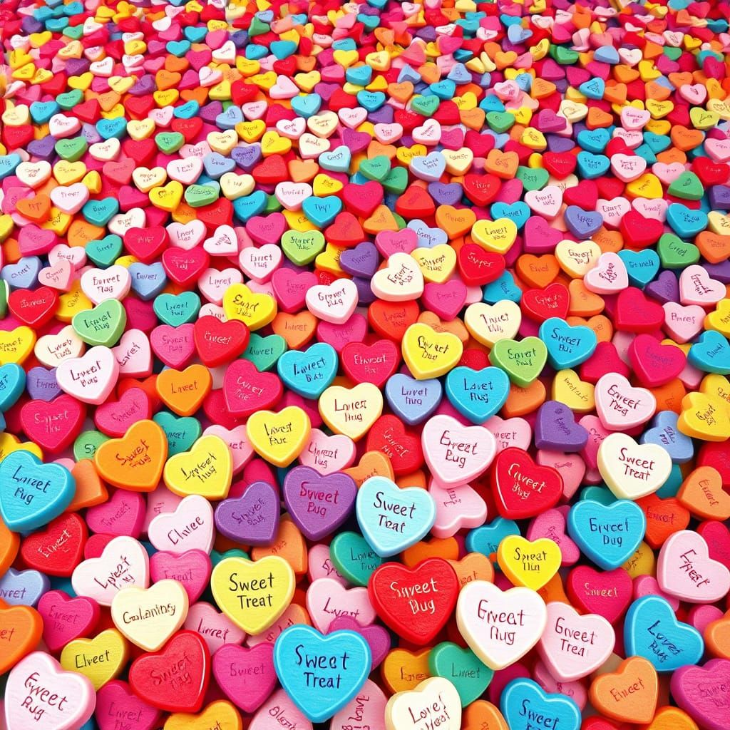 Whimsical Candy Landscapes in Bright, Playful Colors