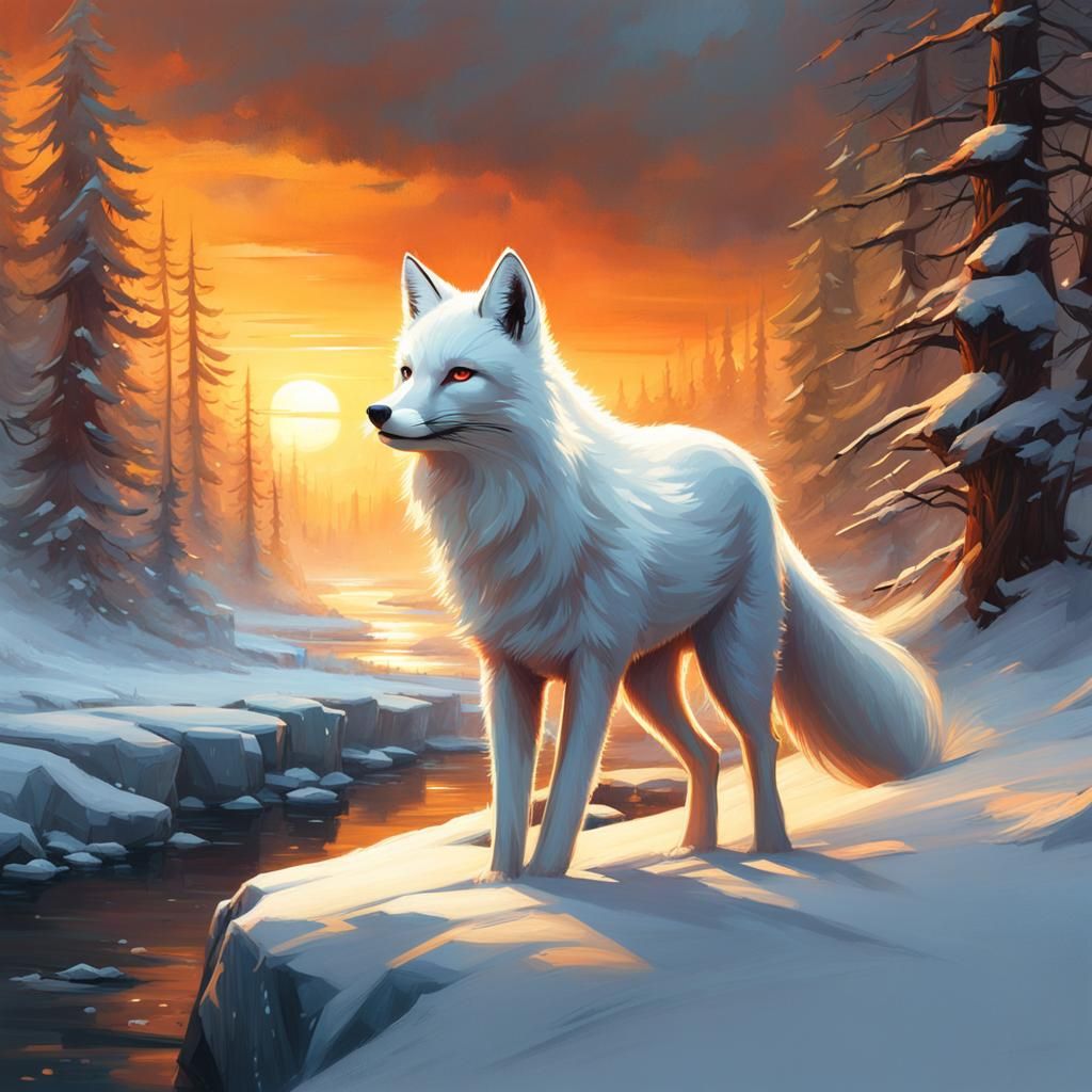 snowy fox ❄️🦊