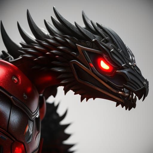 Skull-Faced Man with Glowing Eyes in Dramatic Lighting