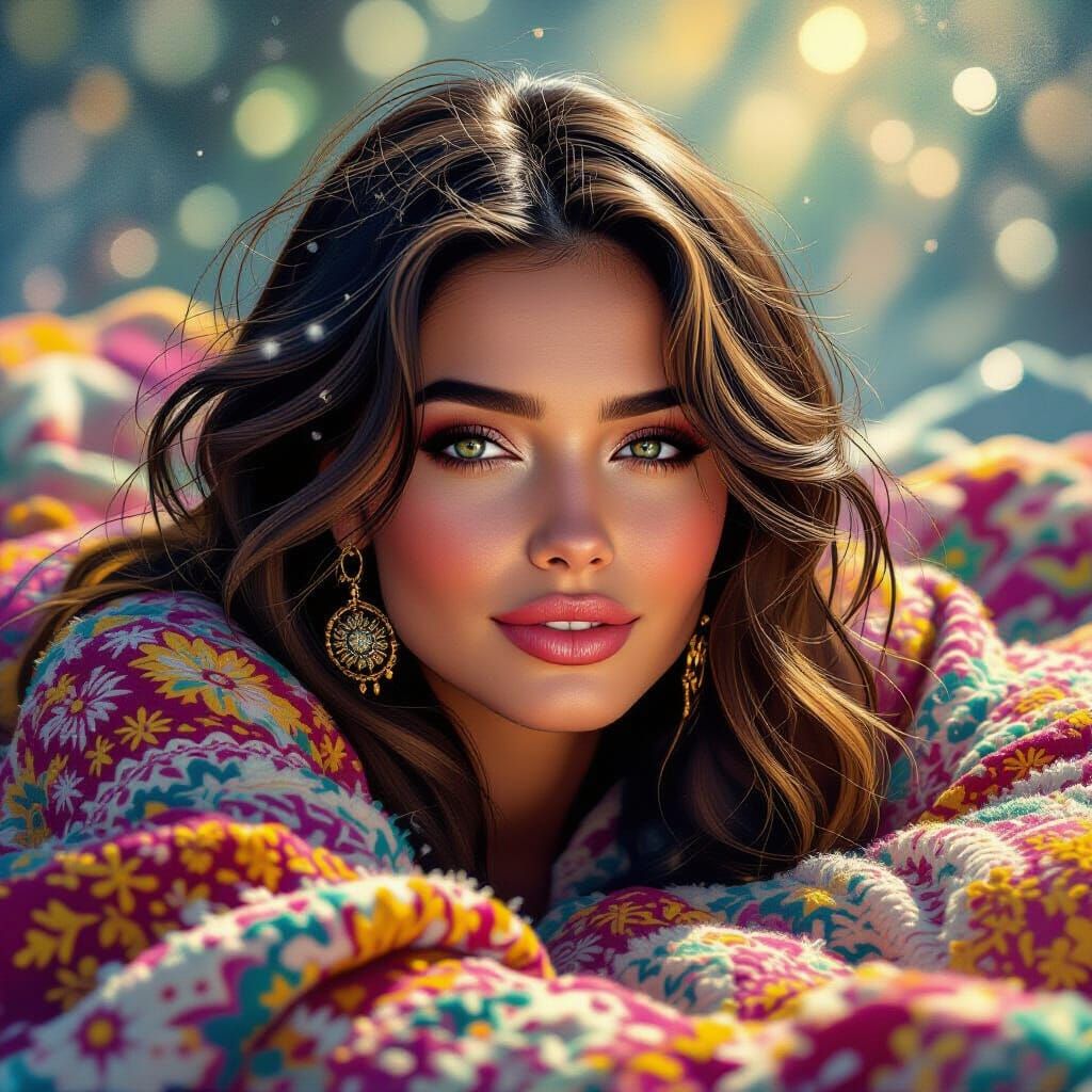 Vibrant Scene of Love, Growth, and Fortune