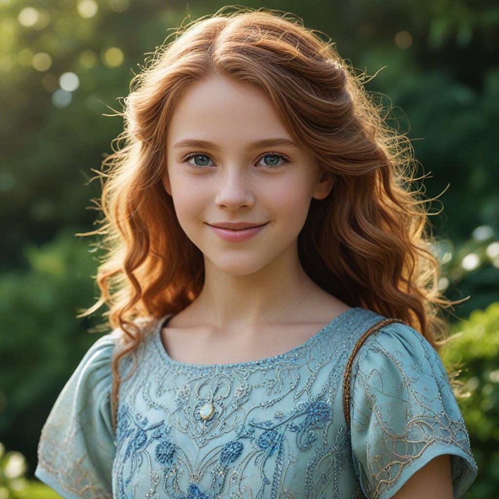 Whimsical Fantasy Portrait in Pastel Hues