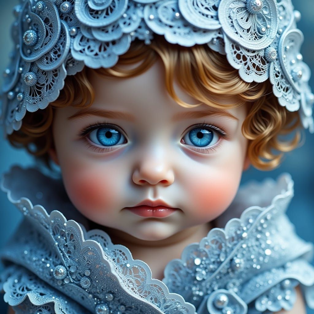 Cosmic Baby in Celestial Gown