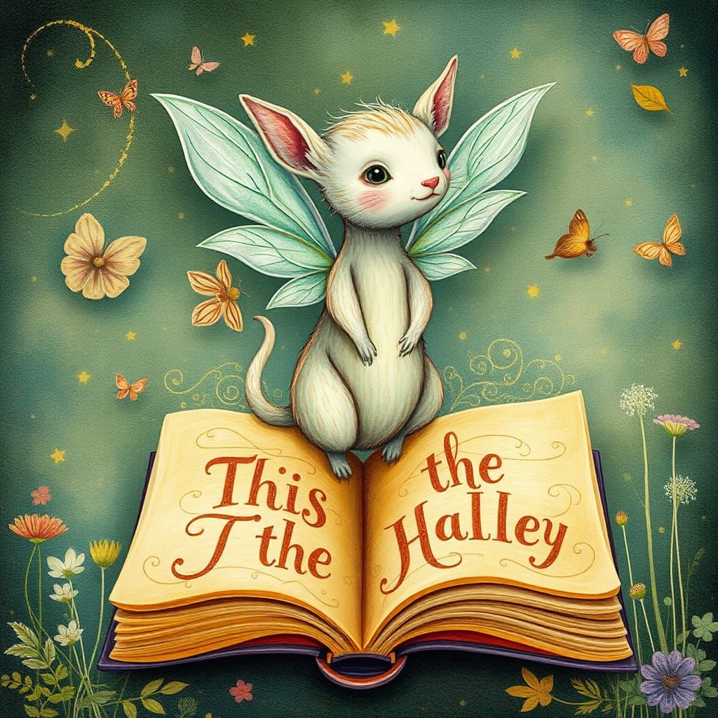 Fantastical Creature Emerges from Pop-Up Book Illustration