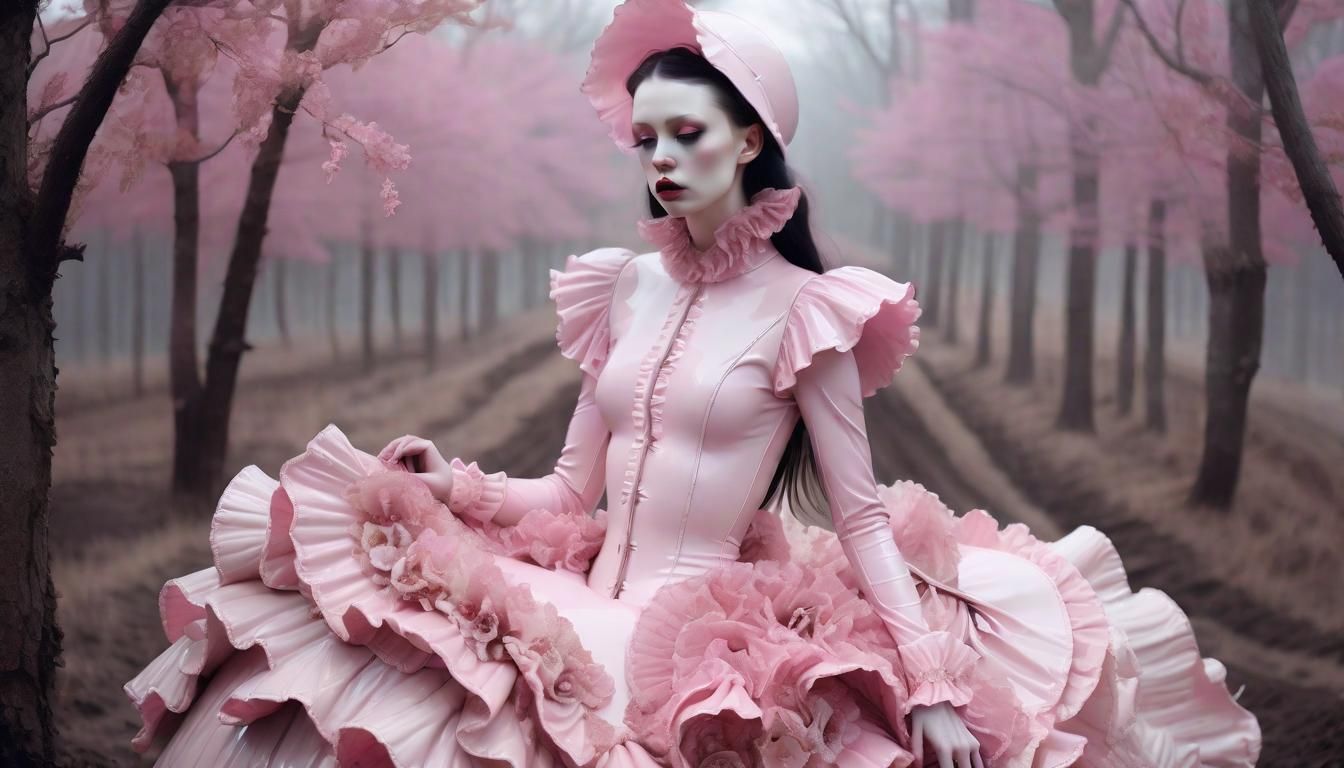 Surreal Latex Fashion in Ethereal Fairy Tale Style