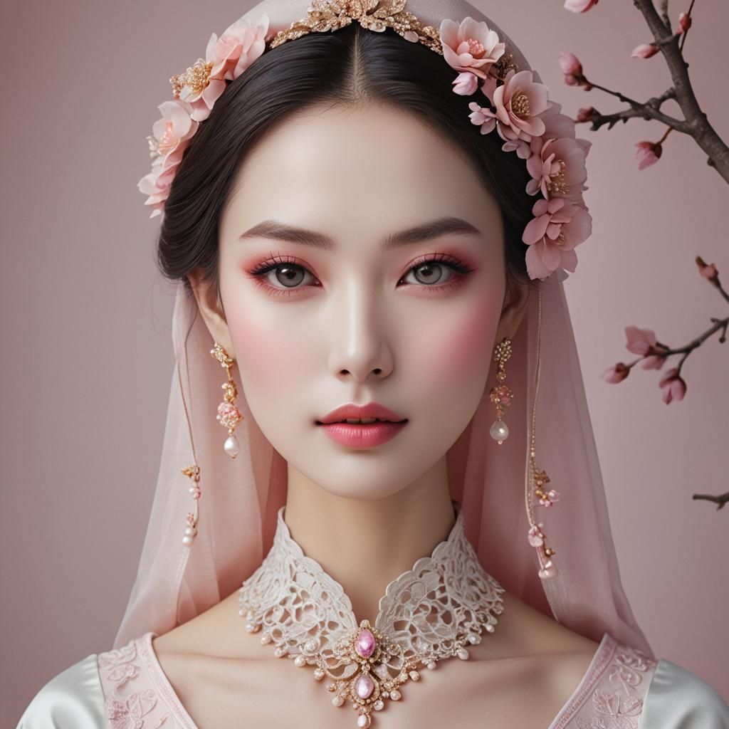 Alluring Beauty Portrait by Rutkowski, Artgerm, and Mucha