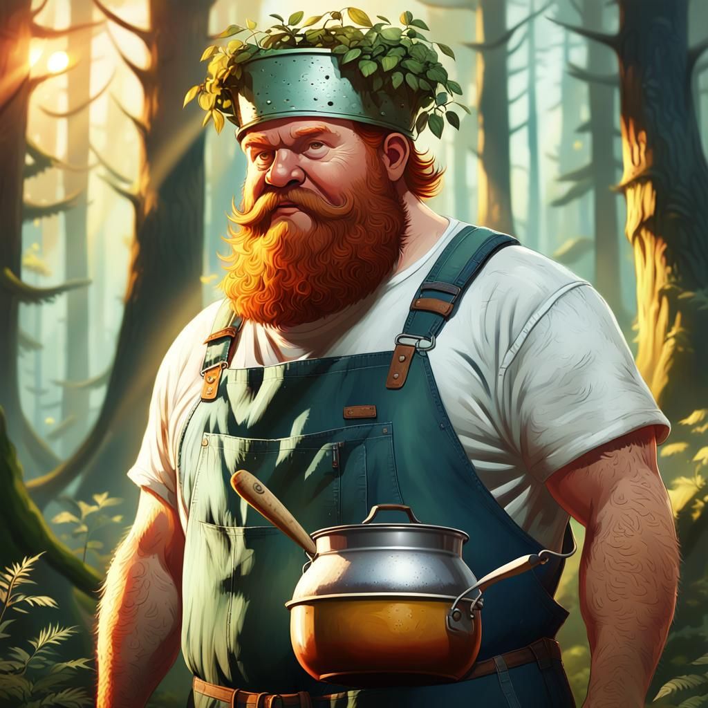 Fantasy Redneck Portrait in Stylized Realism