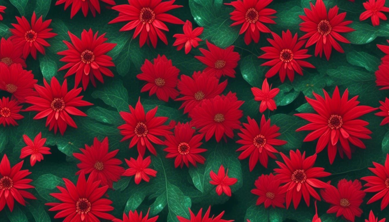 Stunning Red Flower in Bloom: Macro Floral Photography