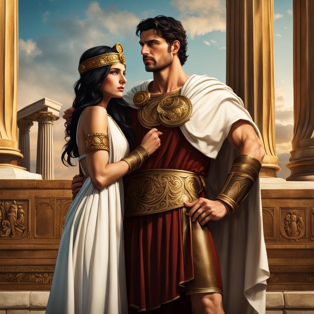 Roman General and Greek Priestess