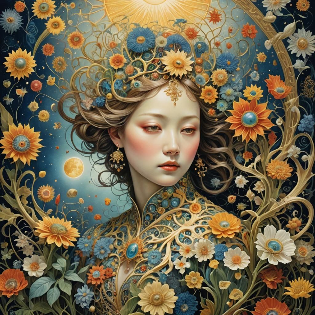 Surreal Transformation: A Hyperdetailed Etching