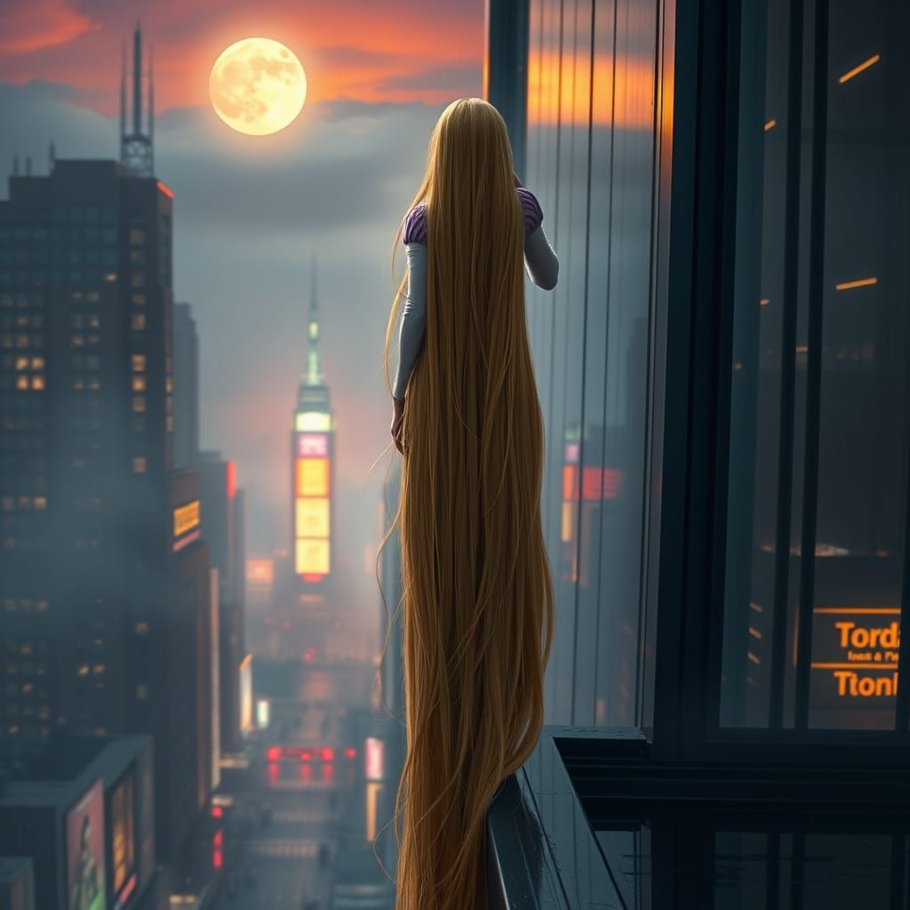 Ethereal Manhattan Dreamscape in Neon and Gold