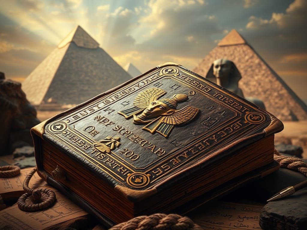 Egyptian Book of the Dead in Ancient Mysterious Art