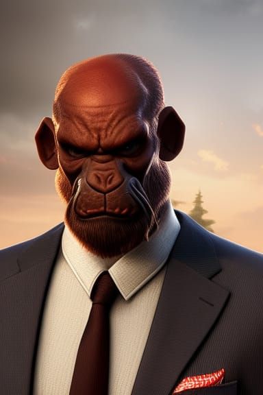 Ape in Suit