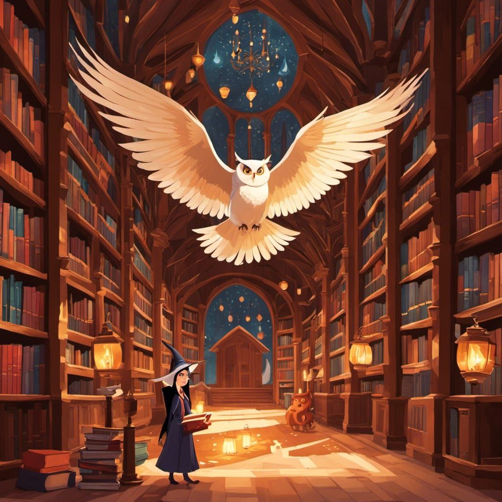 Hogwarts library