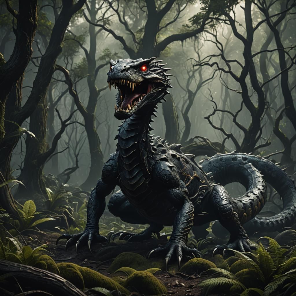 Scary lizard thing…