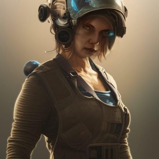 Post-Apocalyptic Mechanic Portrait in Unreal Engine 5