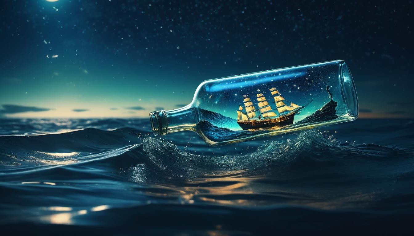 Ship in a Bottle: Surreal Digital Art