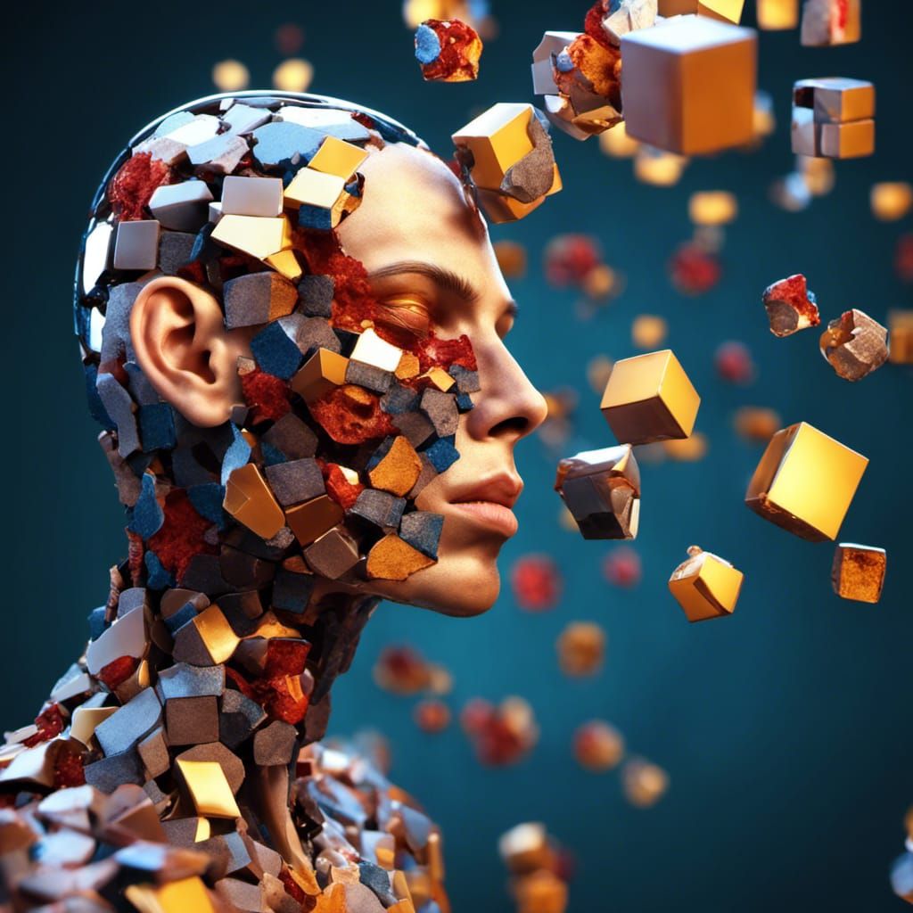 side profile Fragmented - Experimental style