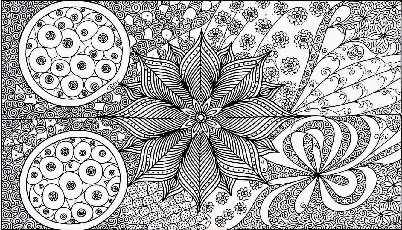Water Zentangle Art in Belledin Style