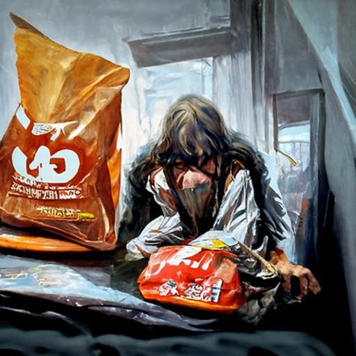 Compulsive Sleeplessness: Oil Painting in Gurney Style