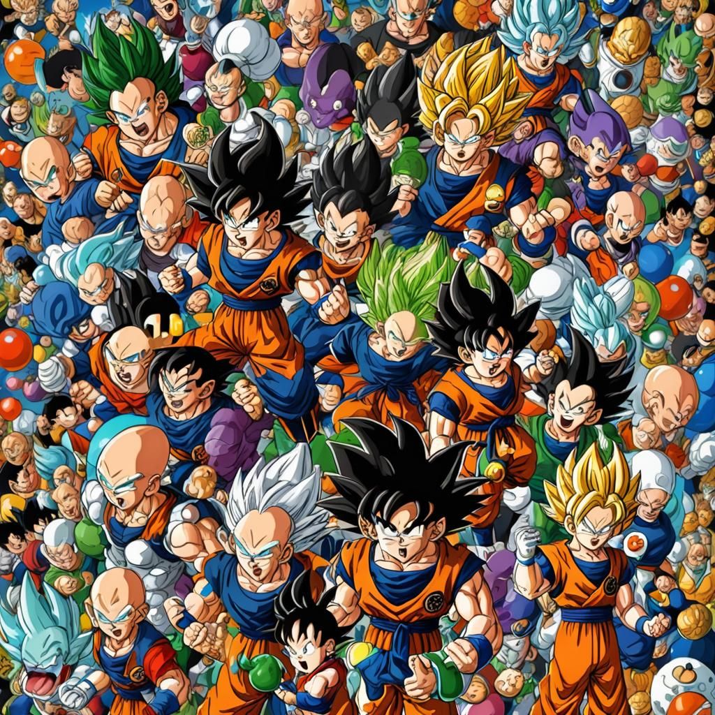 Dragon Ball Anime Art: Japanese Manga Style