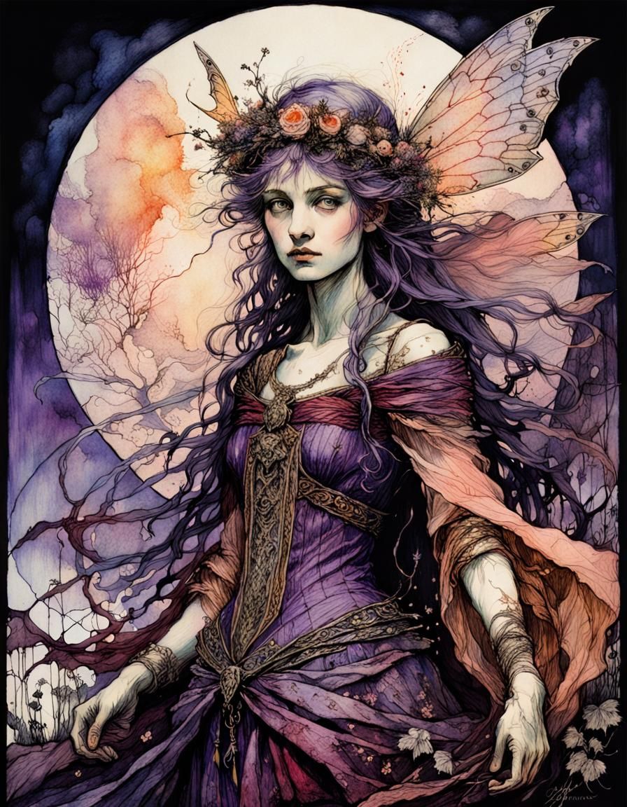 Medieval Fairy Queen in Classic Fantasy Style
