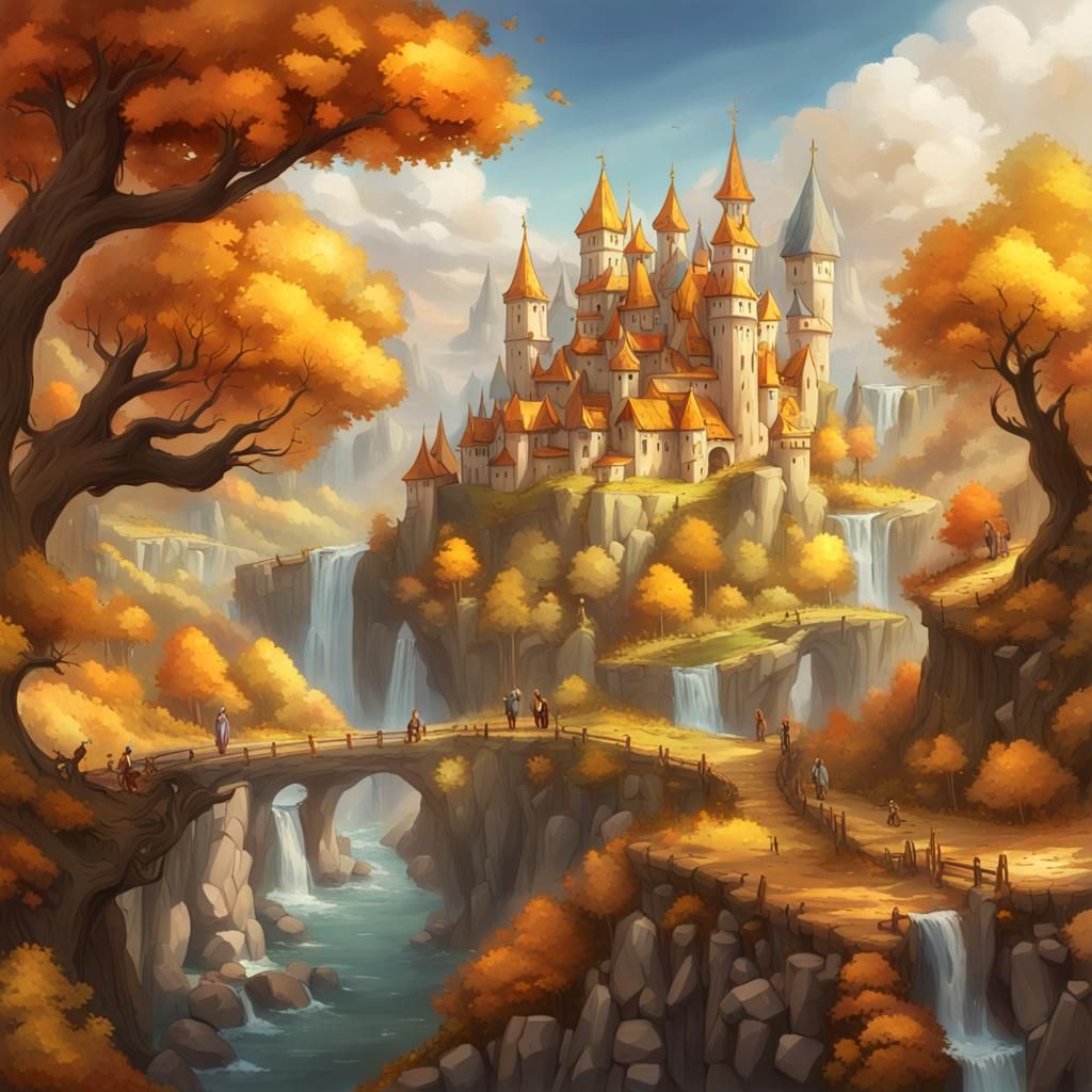 Golden Crystal Kingdom Inspired by Ancient Russia