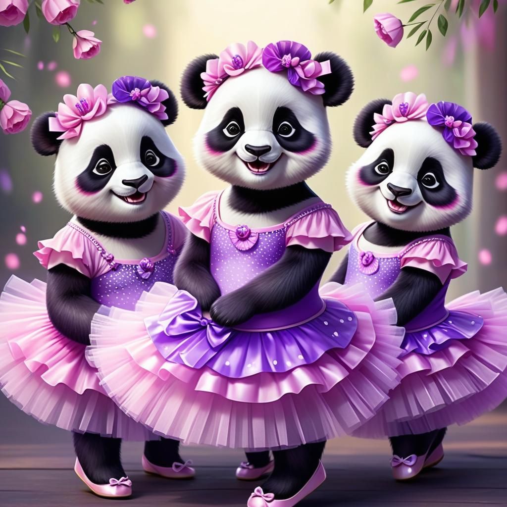 Panda TuTu girls