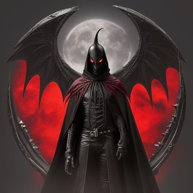 Alien Vampire in Gothic Horror Art Style