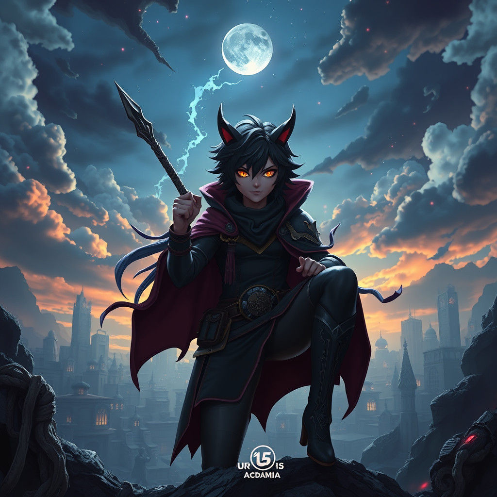 Miss Midnight: My Hero Academia, Detailed Matte Painting