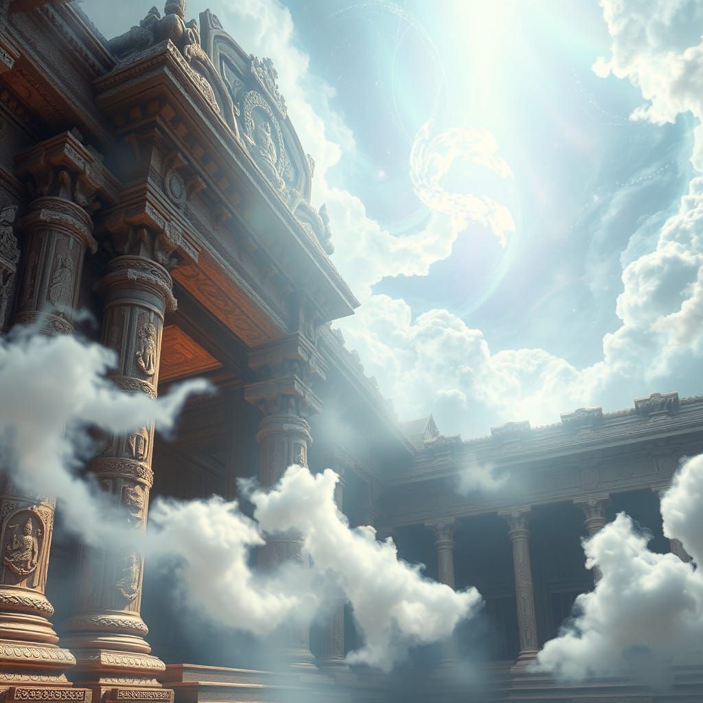 Divine Whispers in an Ancient Embrace