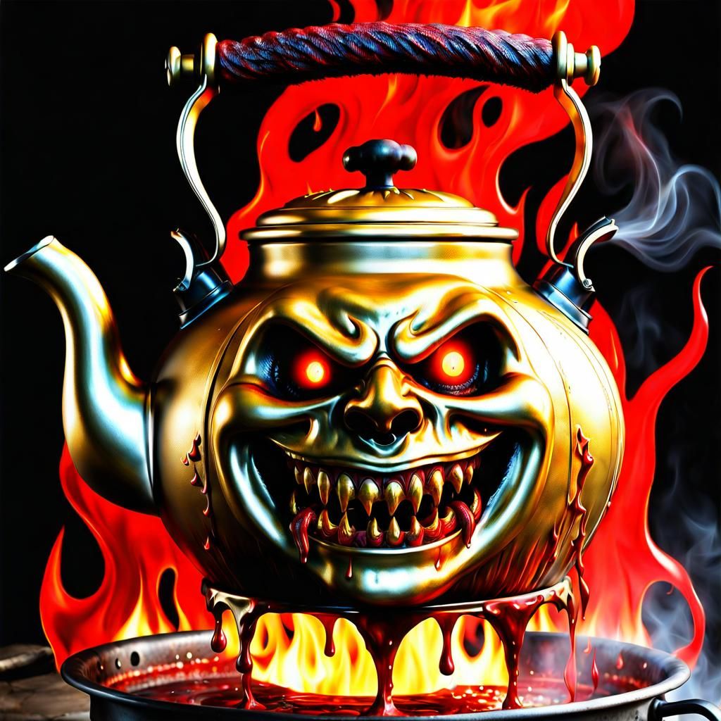 scary kettle from hell