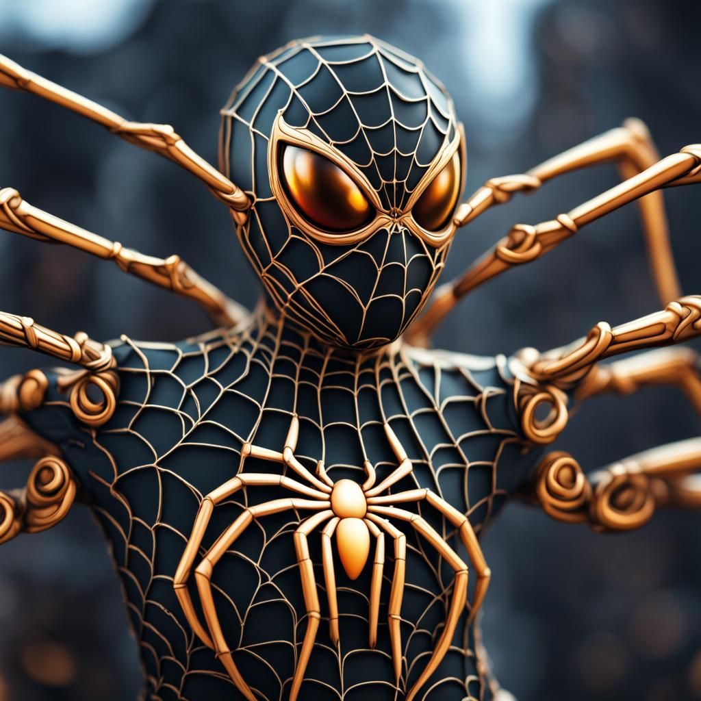 Hyperrealistic Spider Sona with Intricate Details