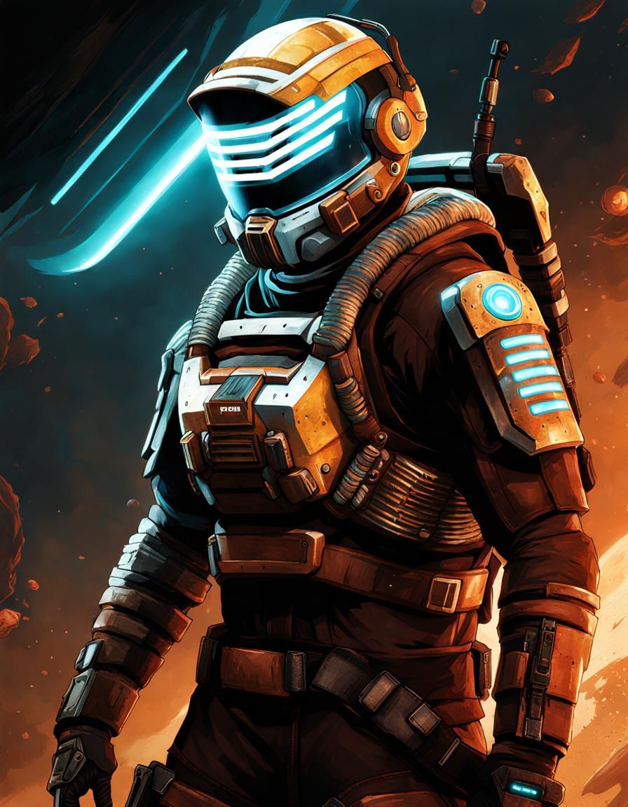 Isaac Clarke as Apex Legends Character, Digital Art