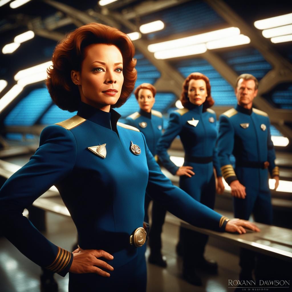 Cinematic Portrait in Sunlit Hangar Bay