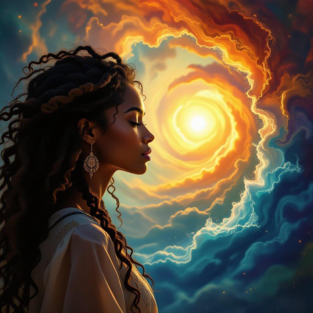 Melanin Woman's Wisdom at Mystical Portal