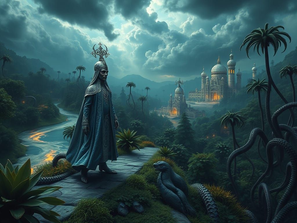 Venusian Octopus King in Royal Splendor