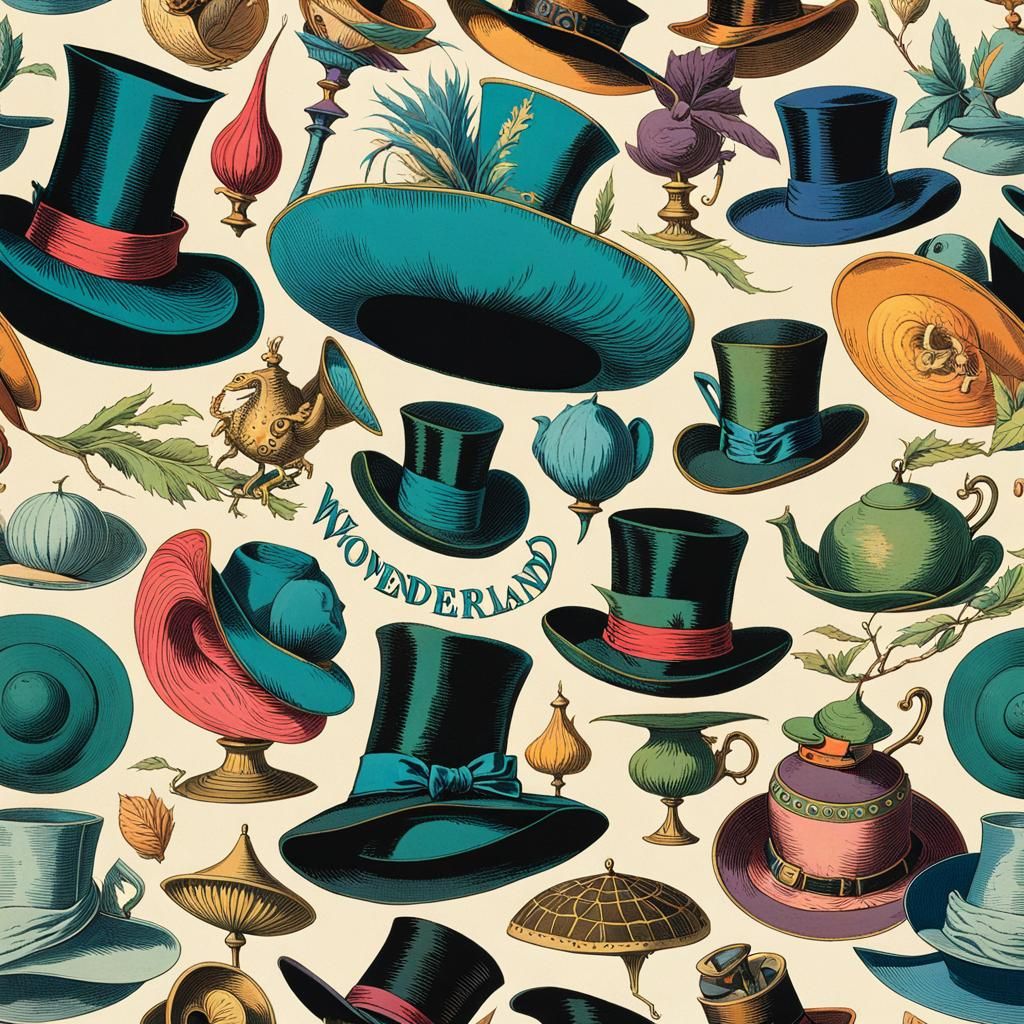 Alice in Wonderland Characters in Antique Illustrations