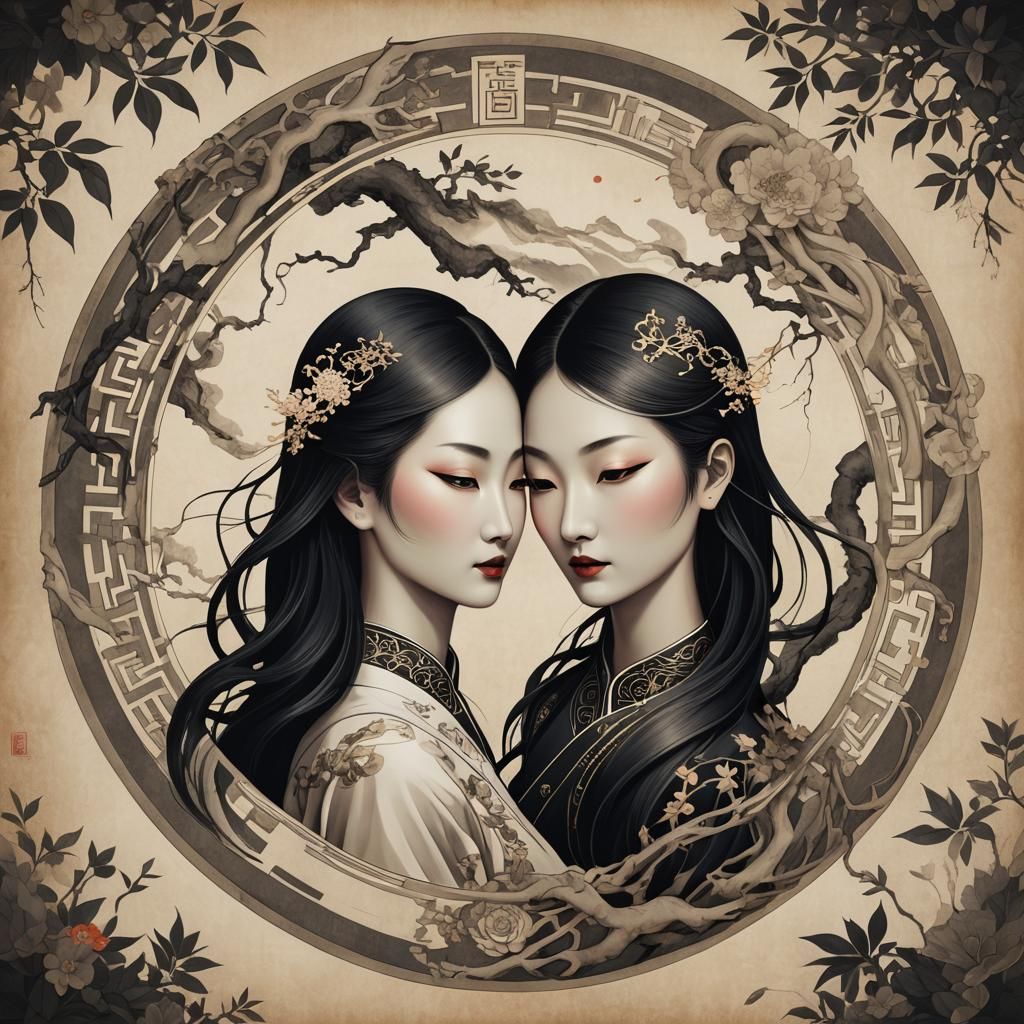 Yin and Yang Embodied in a Digital Masterpiece