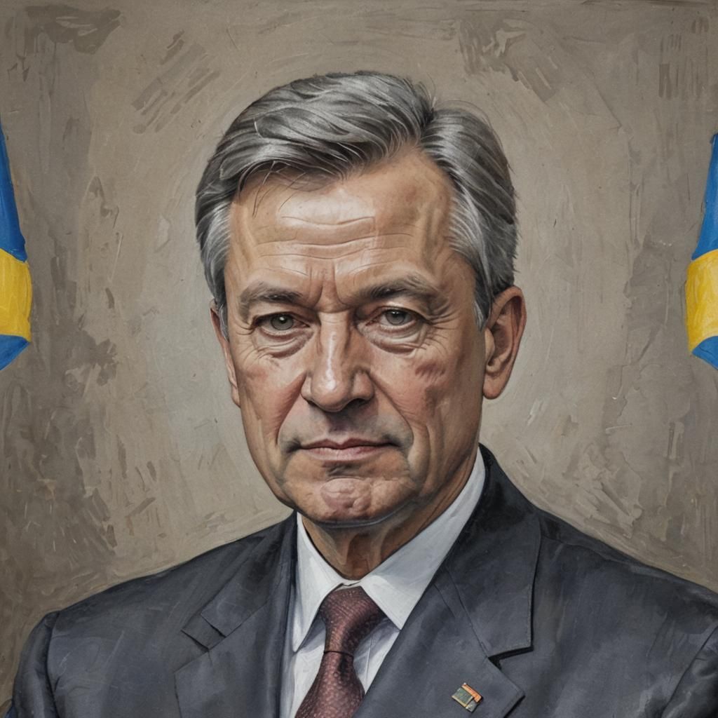 Portrait of the Current President of Ukraine