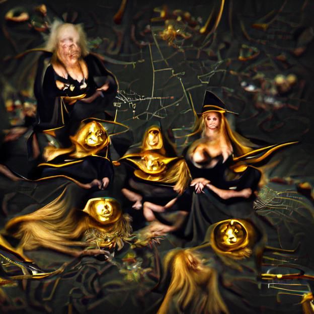 Golden-Haired Witches Council: A Mysterious Gathering