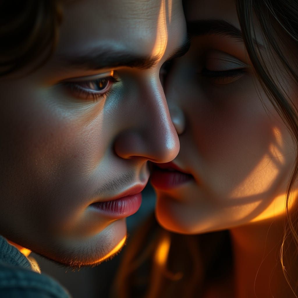 Emotional Intimacy in Golden Light