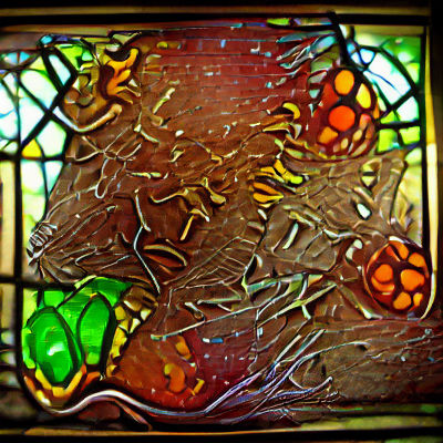 Abstract Swirling Colors and Intricate Patterns