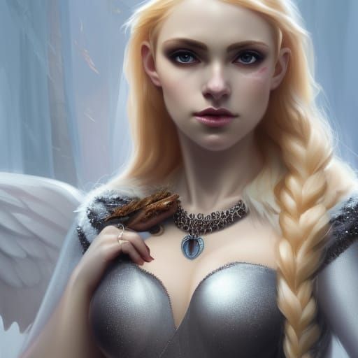 Valkyrie Princess in Dark Fantasy Style