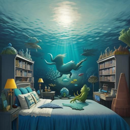 Undersea City with Wild Thing Merfolk