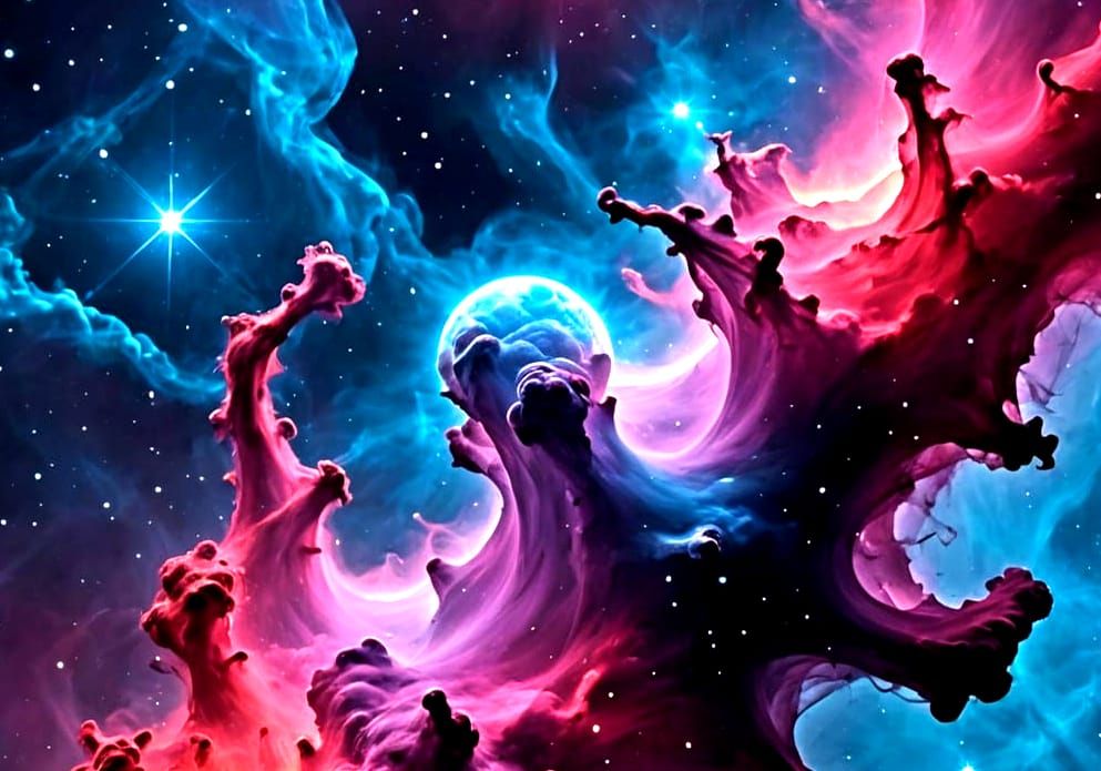 Nebula Explosion: A Cosmic Masterpiece of Glowing Gases