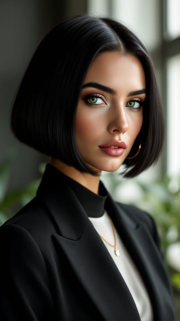 Elegant Woman in Modern Luxury Attire