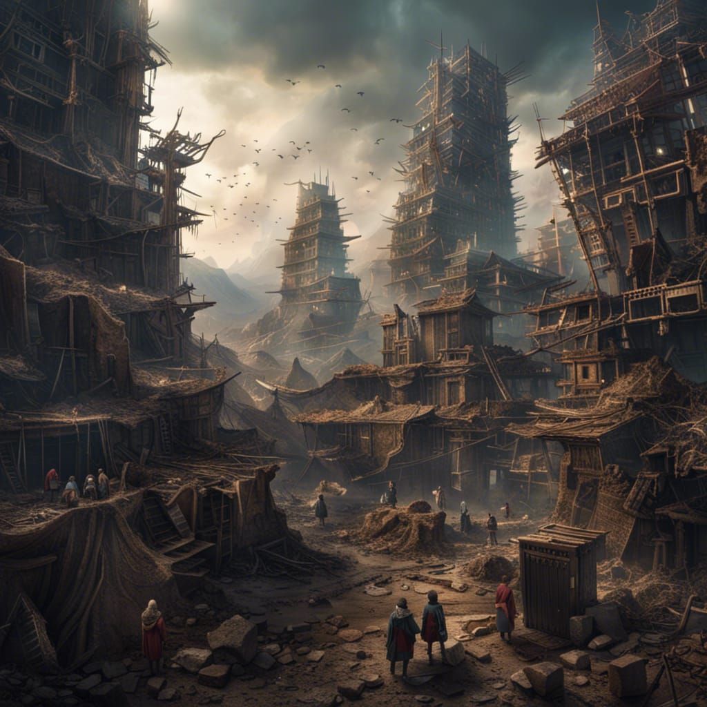 Tribe Builds Village on Skyscraper Remains