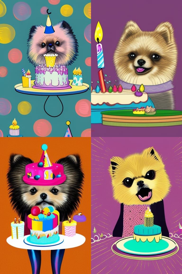 HAPPY BIRTHDAY CUTE POMERANIAN