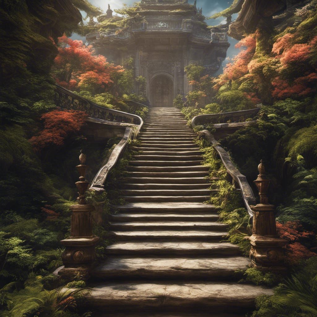 Whispering Wind: Detailed Fantasy Art in Deep Color